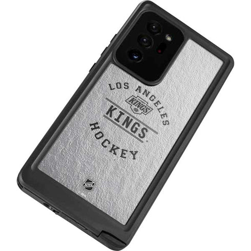 NHL Los Angeles Kings Black Text Galaxy Note20 Ultra 5G Waterproof Case